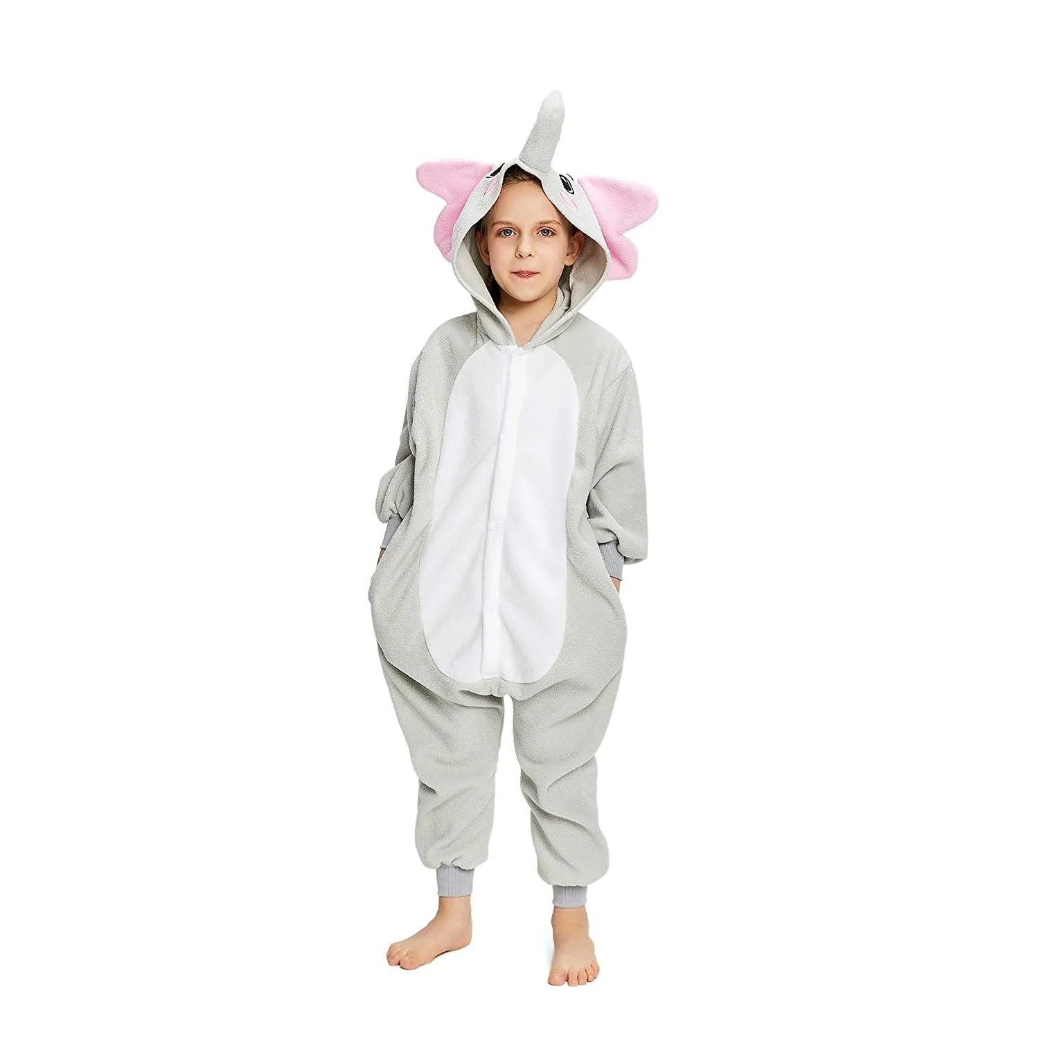 Grey Elephant Kids Onesie