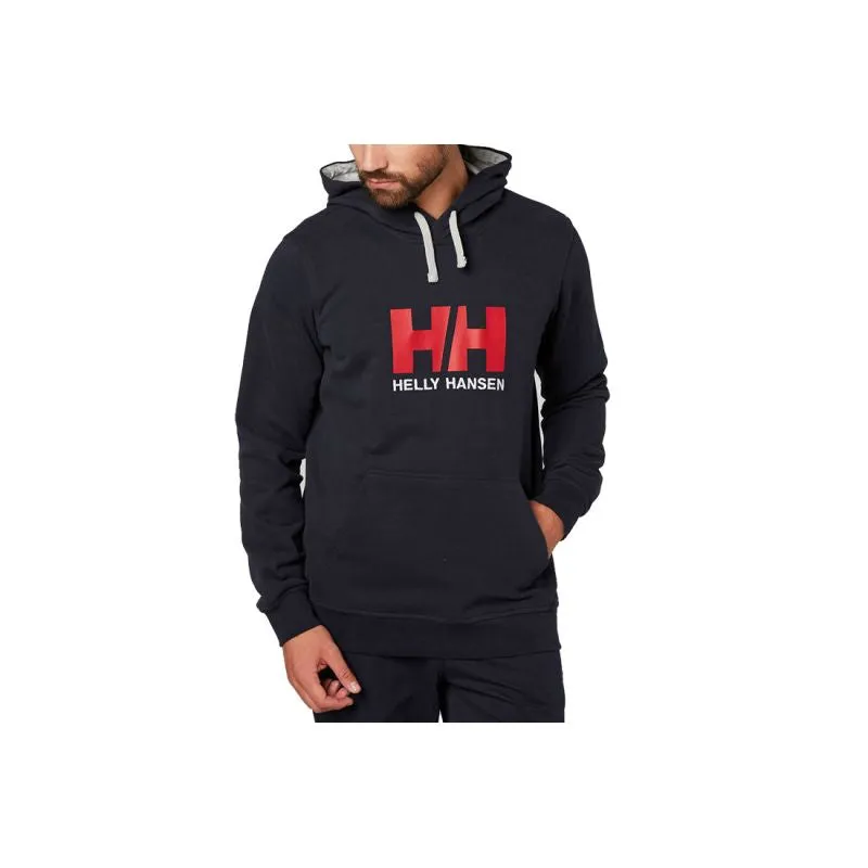 Helly Hansen Mens Logo Hoodie - Navy Blue