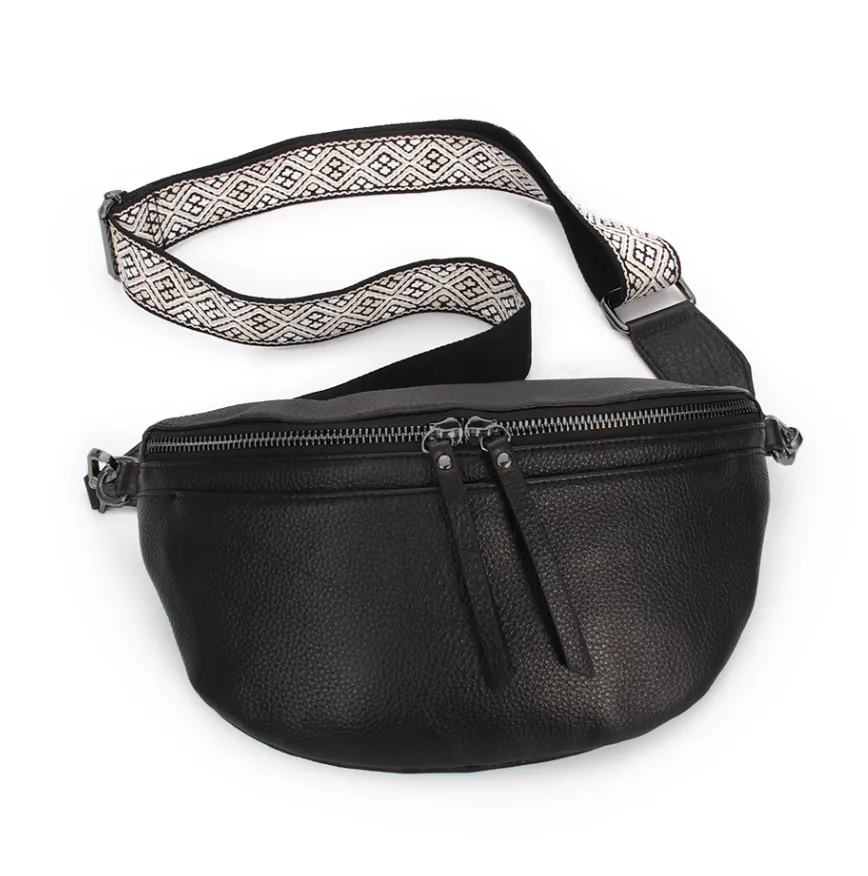 Hi Ho & Co Cherish Leather Black Bag