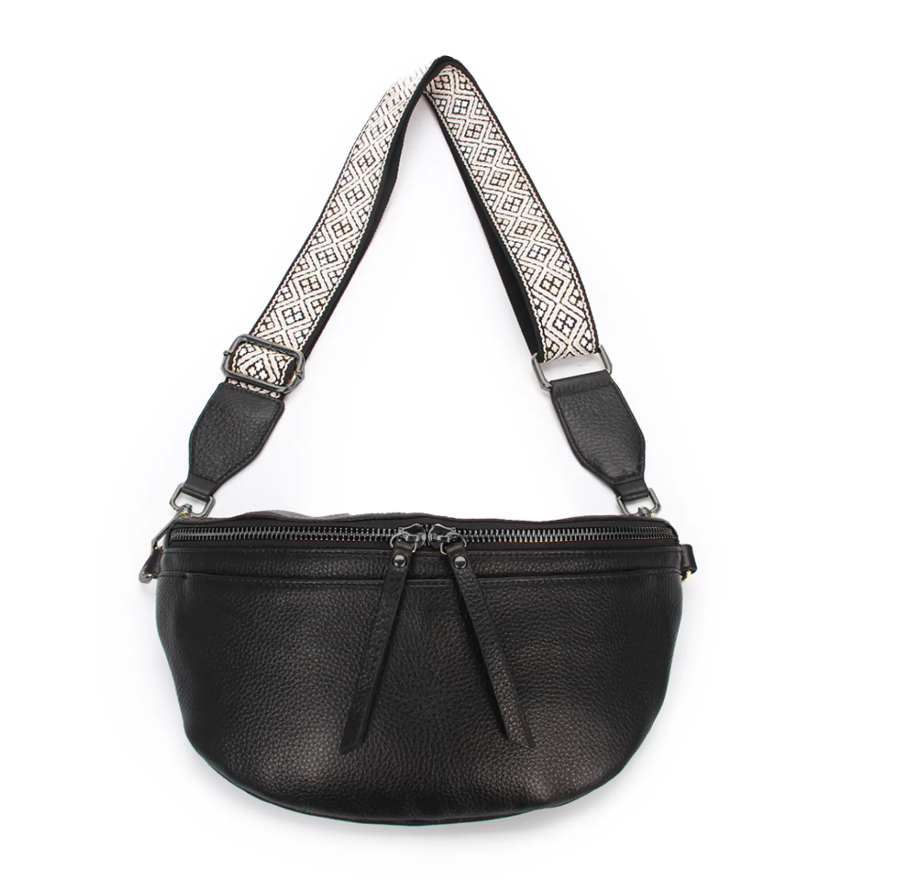 Hi Ho & Co Cherish Leather Black Bag