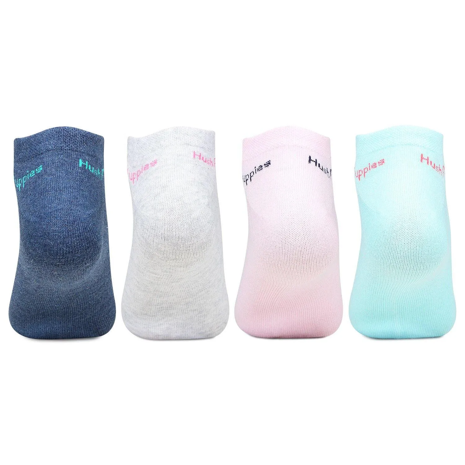 Hush Puppies Women's Cotton Low Ankle Socks - Pack of 4