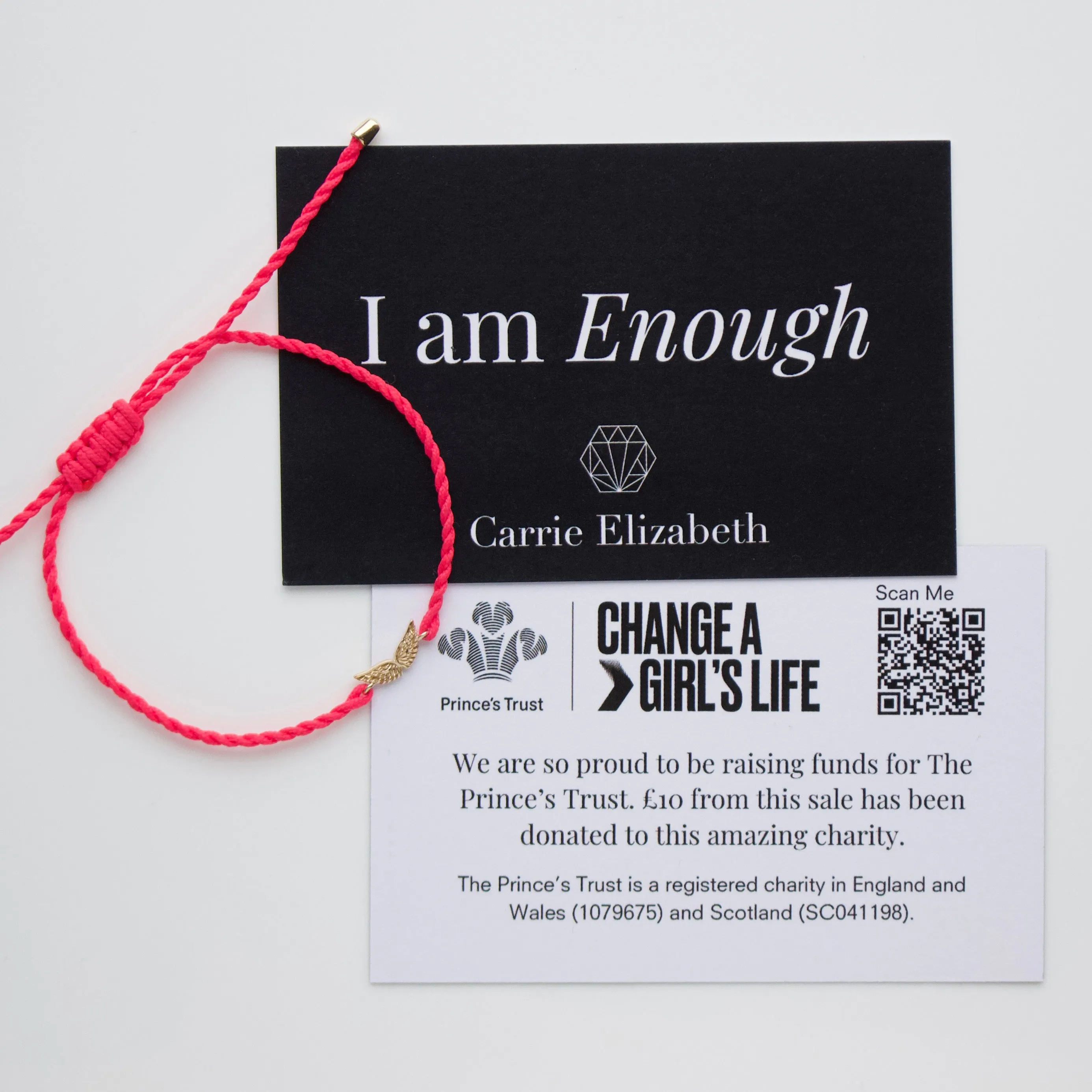 I Am Enough Cord Bracelet