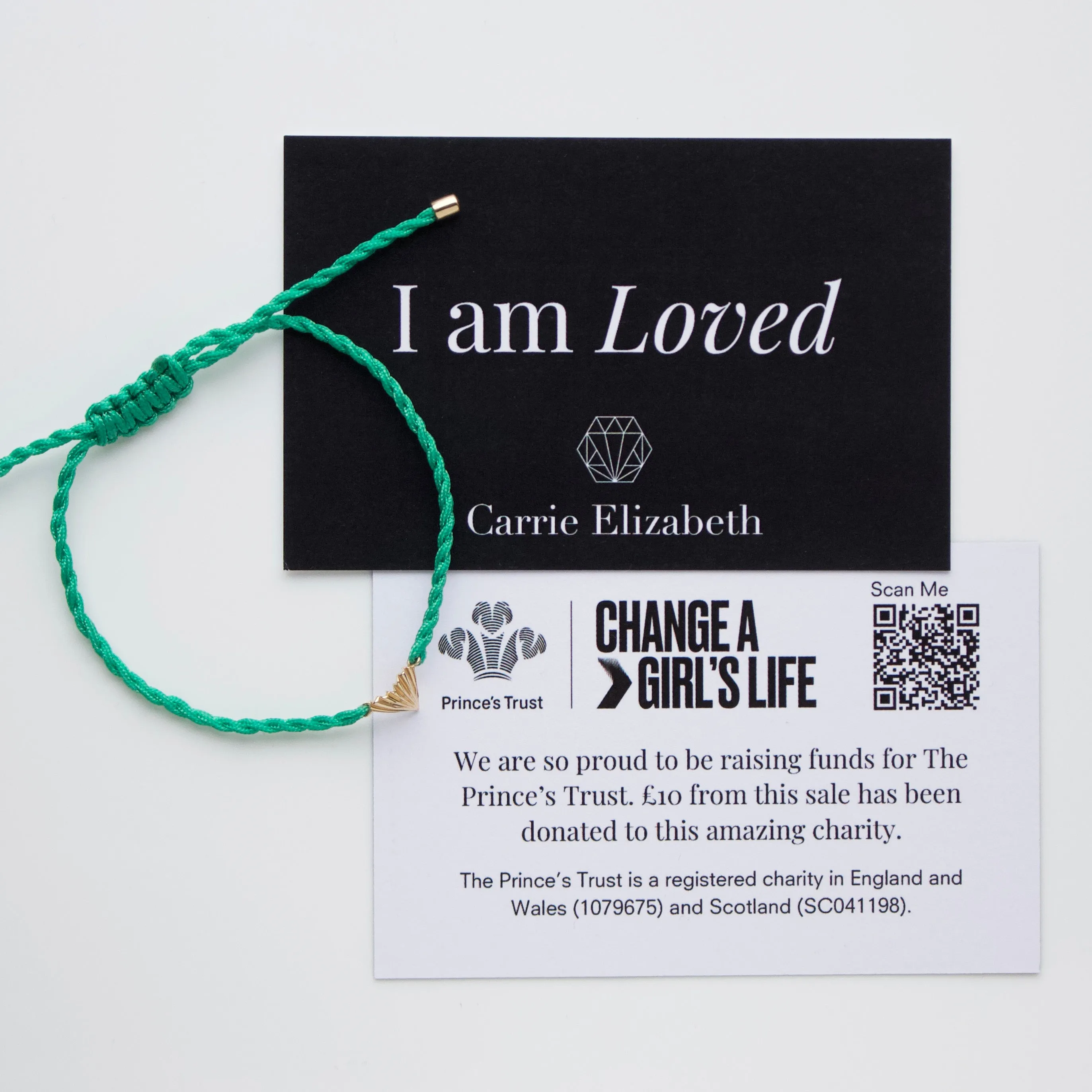 I Am Loved Cord Bracelet