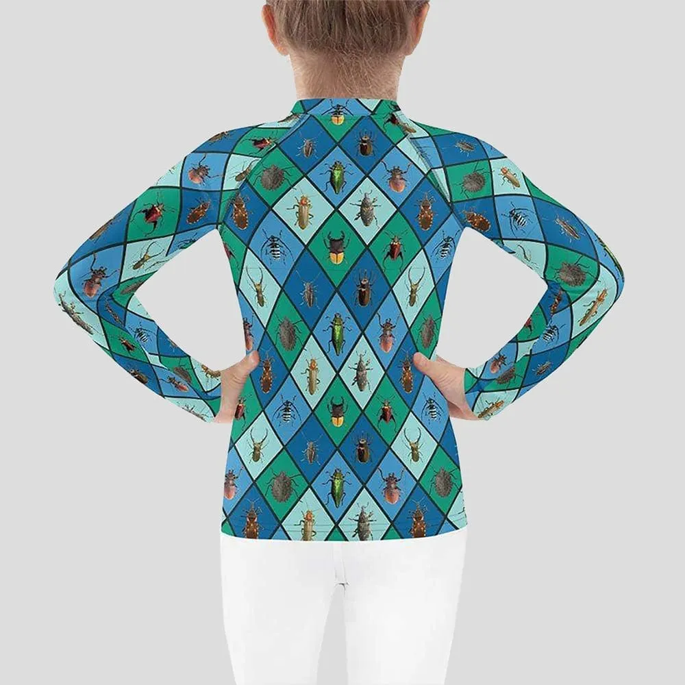 Insect Argyle Kids Rash Guard (POD)