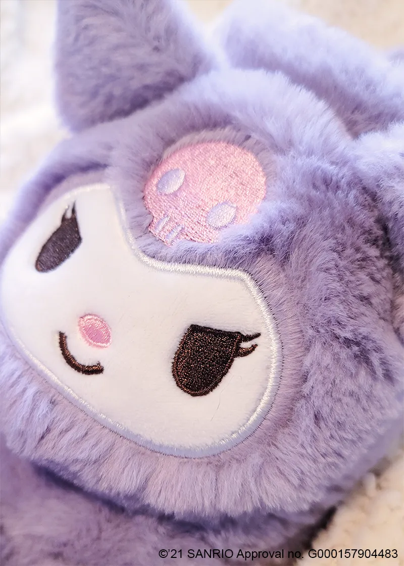 Kuromi fluffy house slippers - MINISO x SANRIO