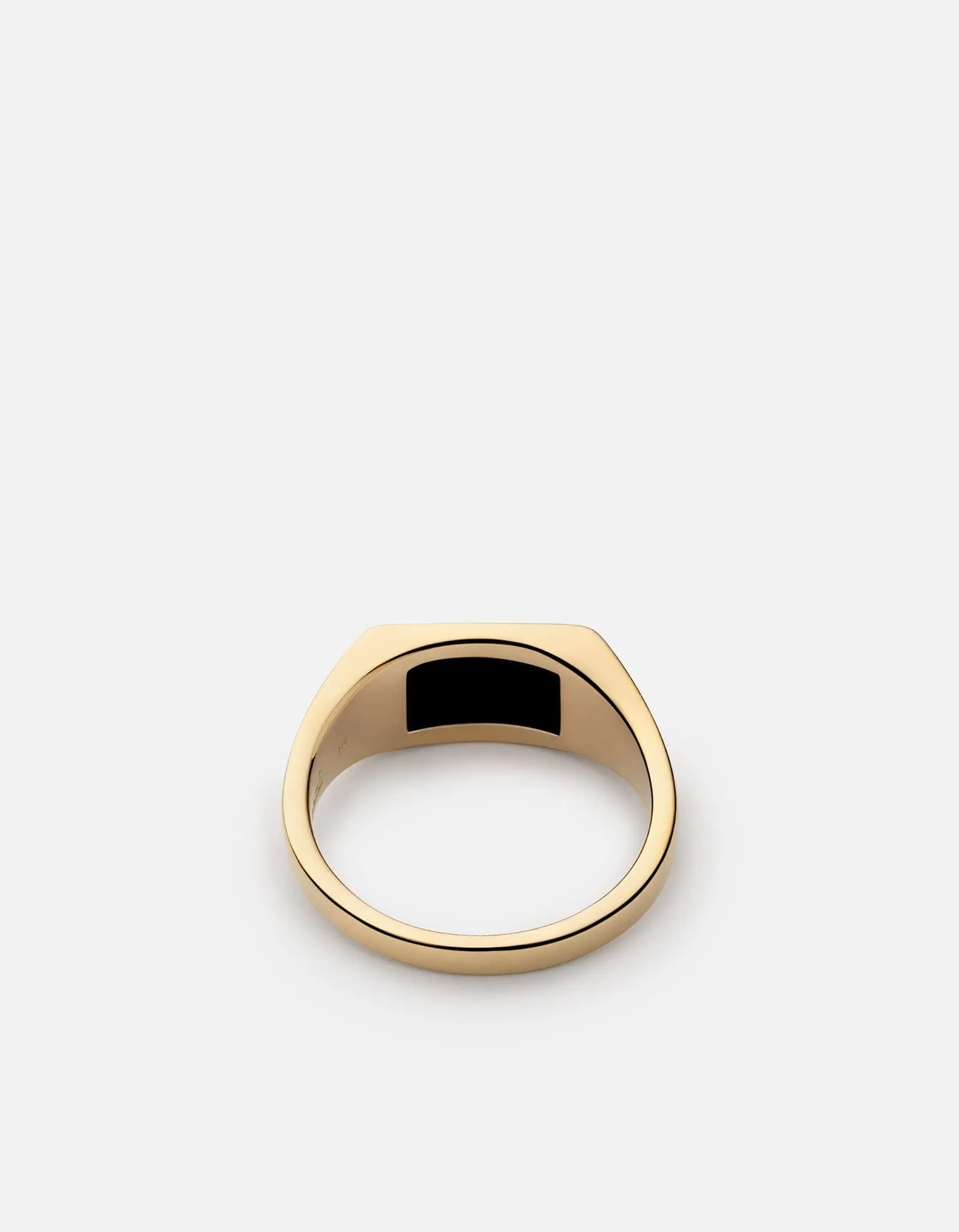 Lennox Onyx Ring, Gold Vermeil