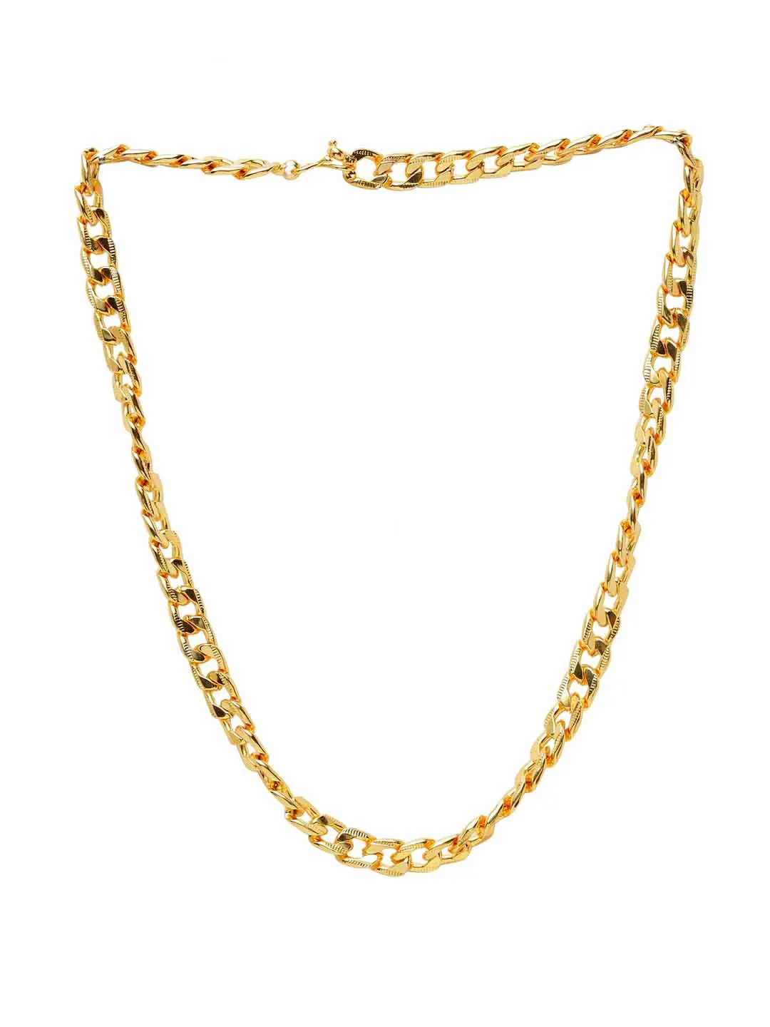 Men Gold-Plated Handcrafted Statement Chain