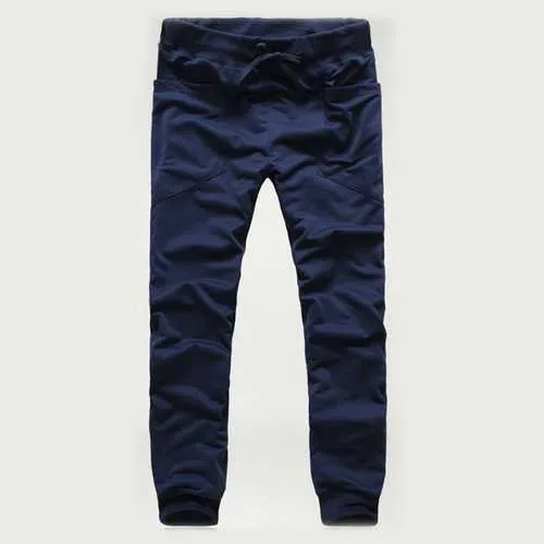 Men's Sports Polyester Loose Drawstring Pants