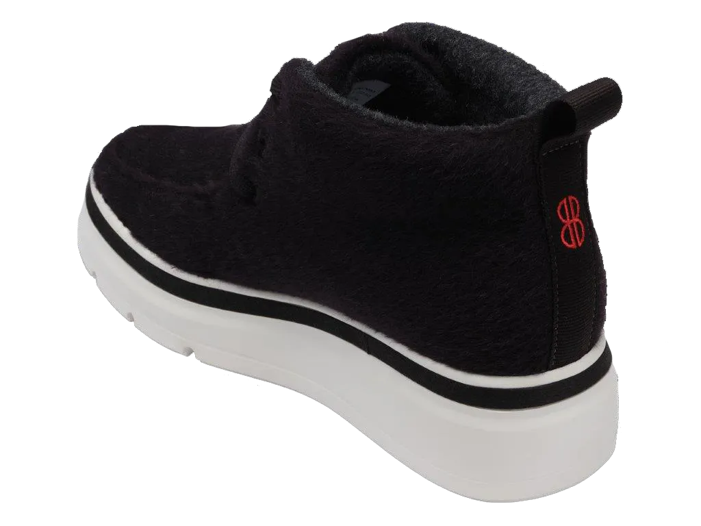 Mid Top Wool Sneaker - Black