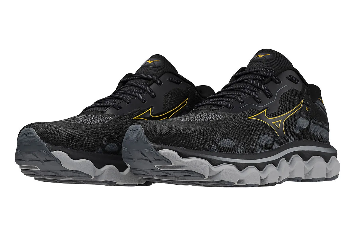 Mizuno Wave Horizon 7 2E Black/Citrus/Turbulence Mens