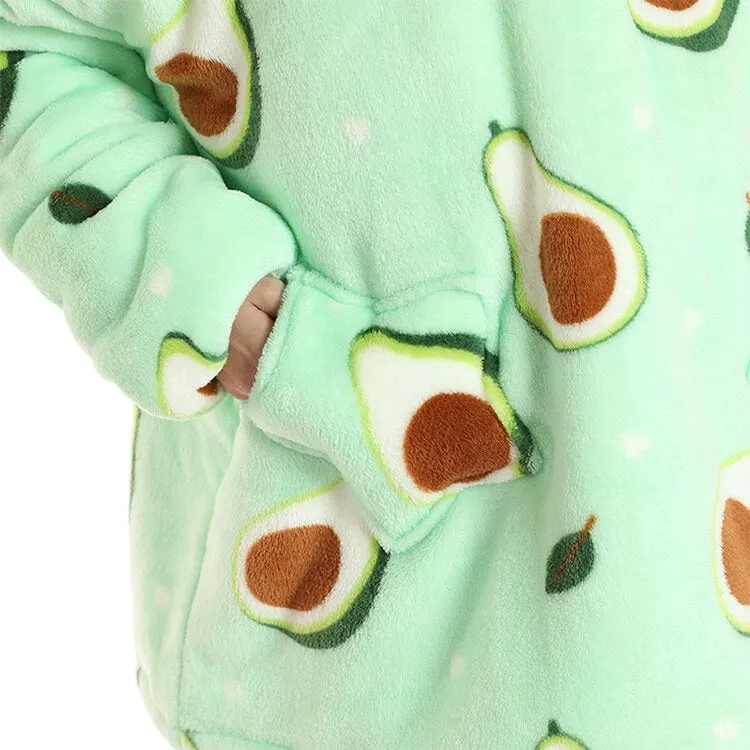 My Snuggy - Kids Avocado Hoodie Blanket