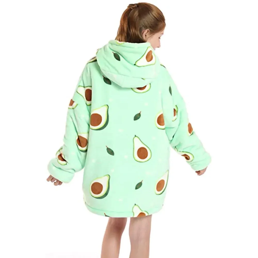 My Snuggy - Kids Avocado Hoodie Blanket