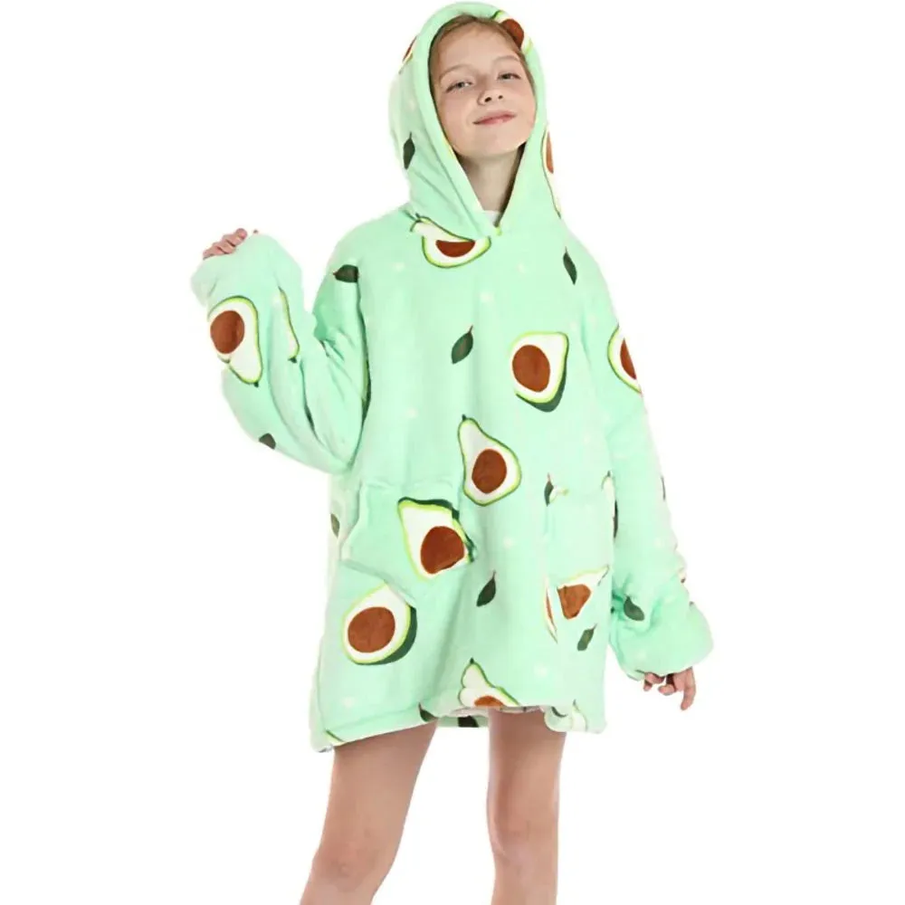 My Snuggy - Kids Avocado Hoodie Blanket