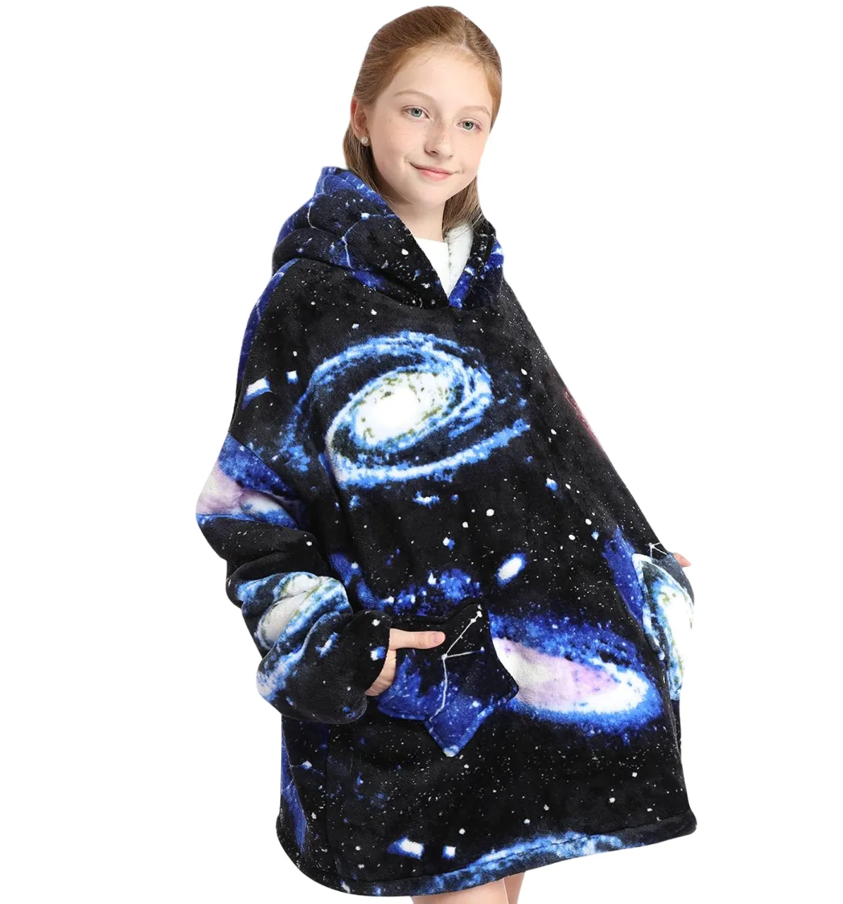 My Snuggy - Kids Dark Galaxy Hoodie Blanket