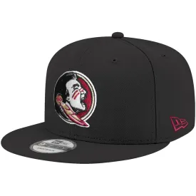 New Era Seminole Logo 950 Flat Bill Snapback Cap - Black