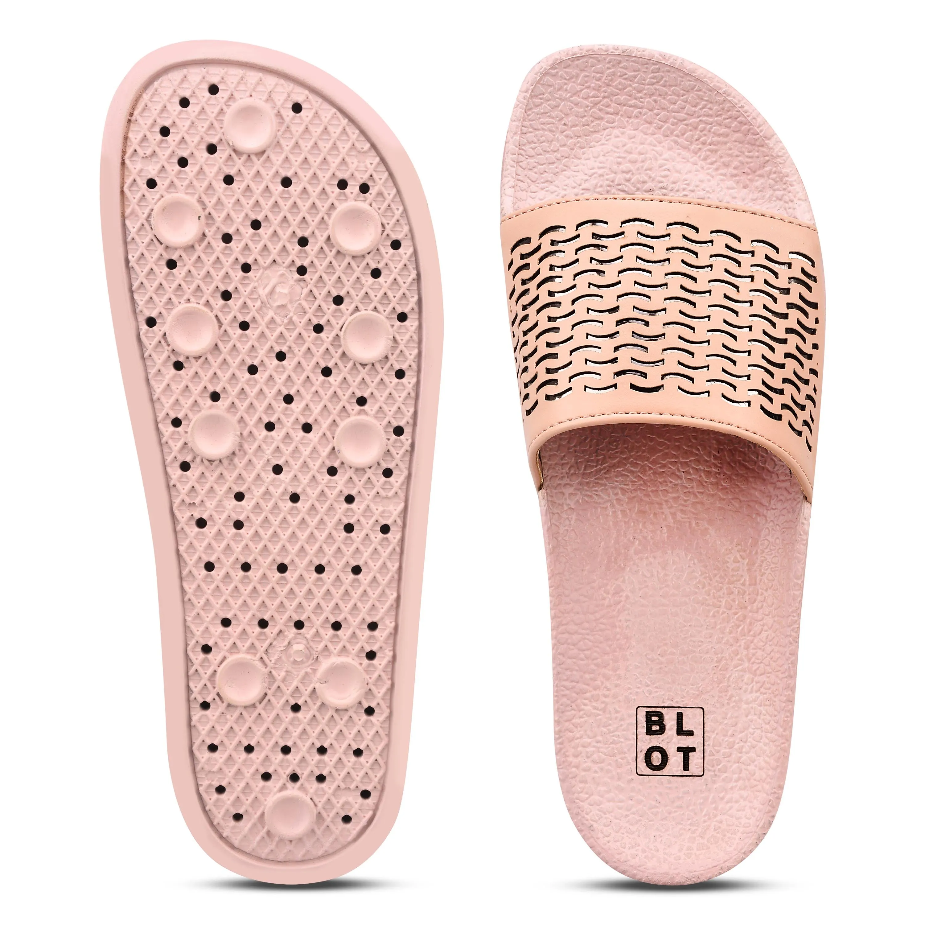 Paragon  K10905L Women Casual Slides | Stylish Sliders for Everyday Use for Ladies | Trendy & Comfortable Slippers with Cushioned Soles