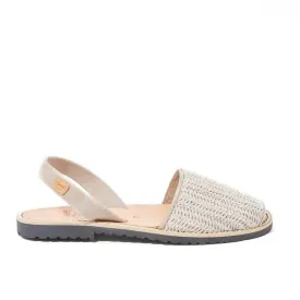 Plain Leather Menorcan Sandal For Women - Madona 1056R Tropic