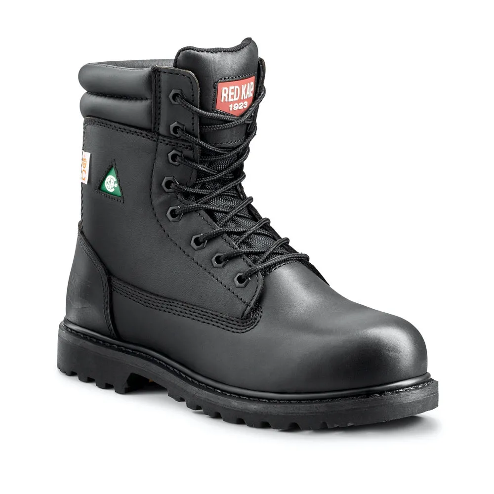 Red Kap Unisex 8" Steel Toe Work Safety CSA Boot CF23100ABK - Black