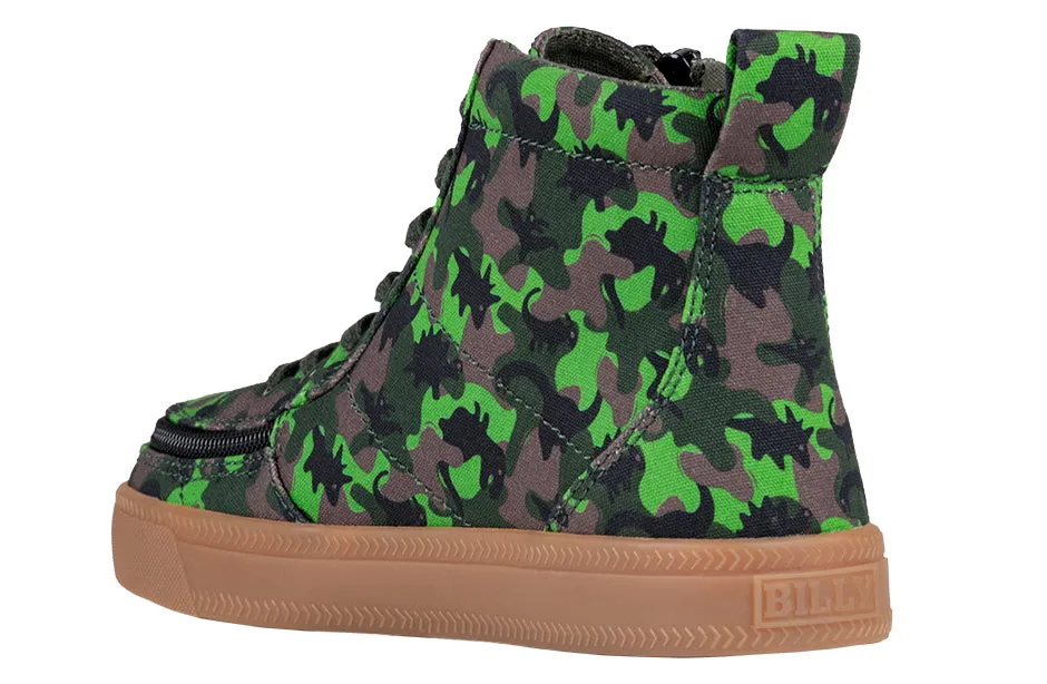 SALE - Green Dino BILLY Classic Lace High Tops