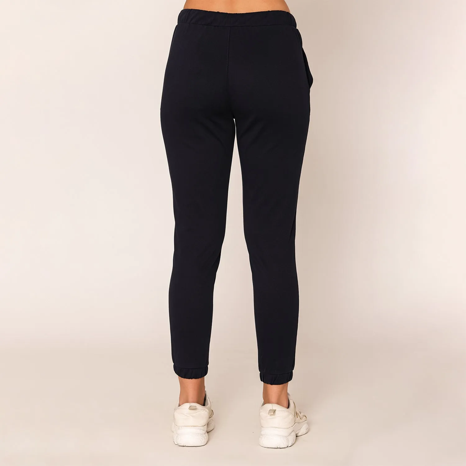 Slim Fit Joggers For Women - Navy