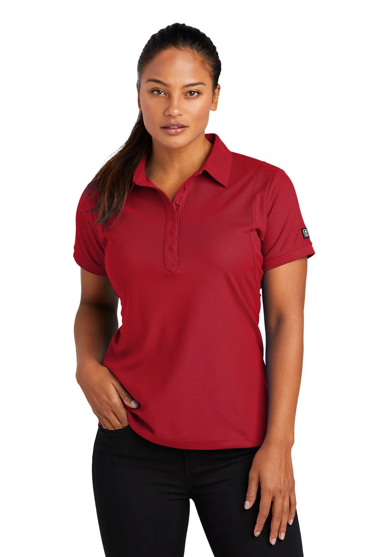 Team Elmer's Embroidered OGIO Ladies Jewel Polo