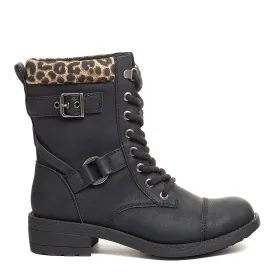 Thunder Black Santee Biker Boot