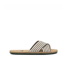 Vegan sandal white-khaki ALA014