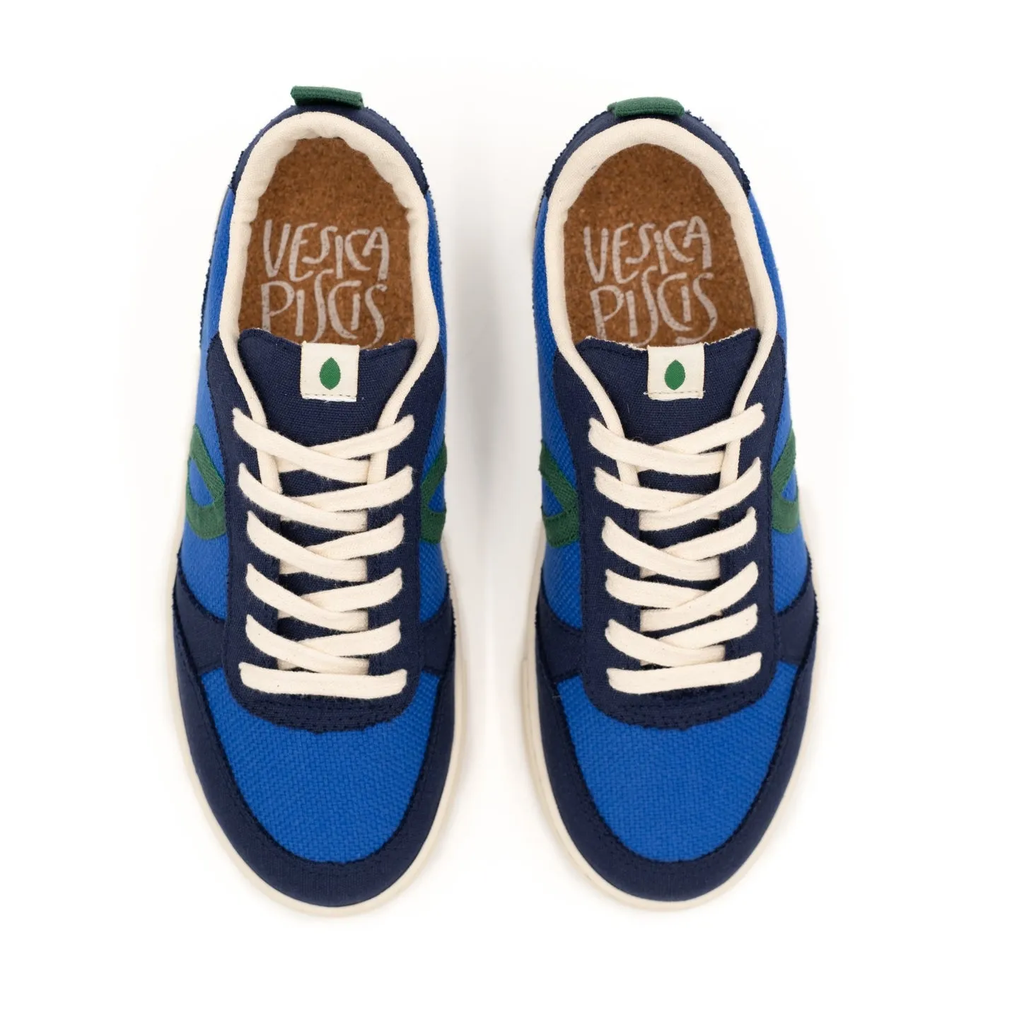 Vegan sneaker Electric blue/Dark blue SON015