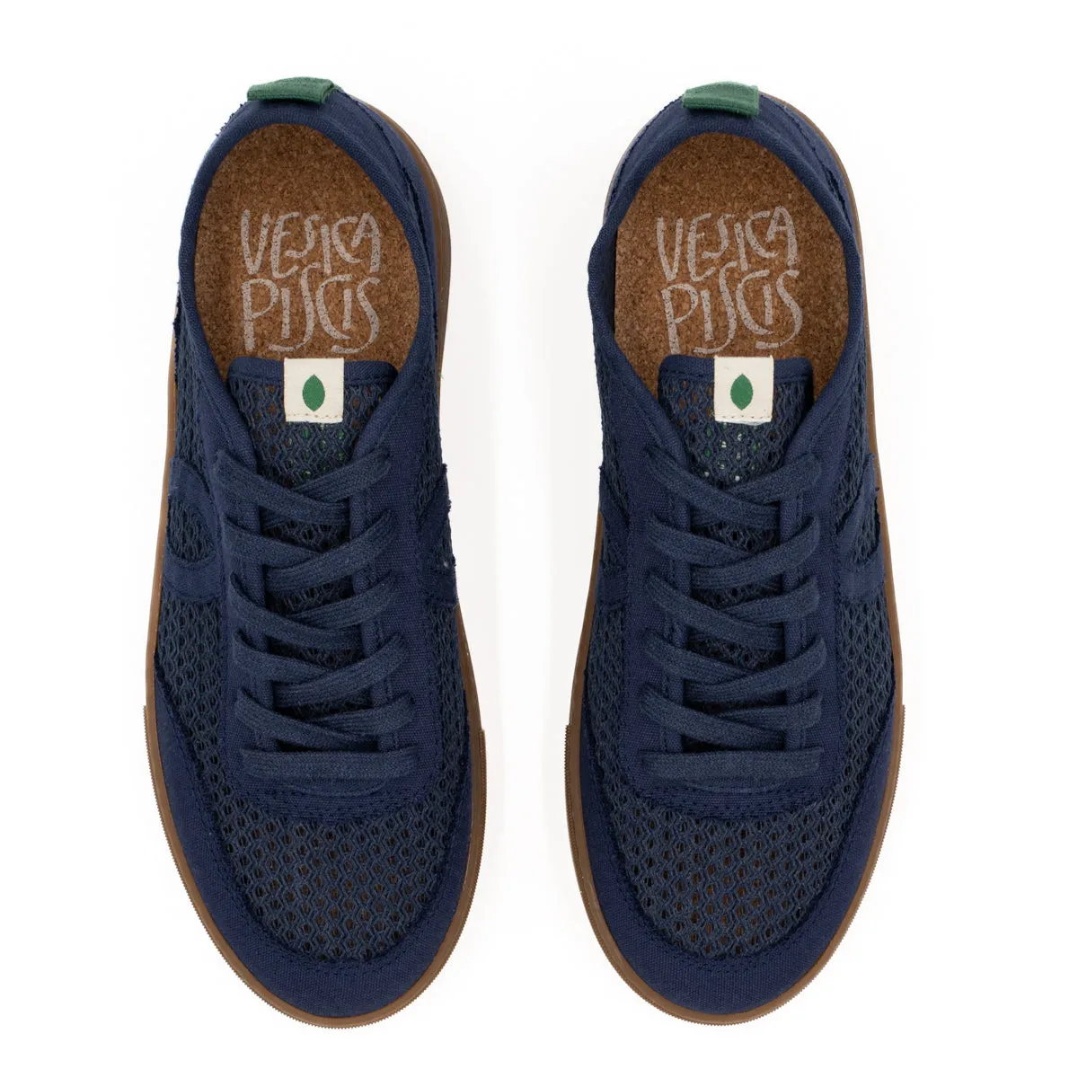 Vegan sneaker mesh marine BRI003