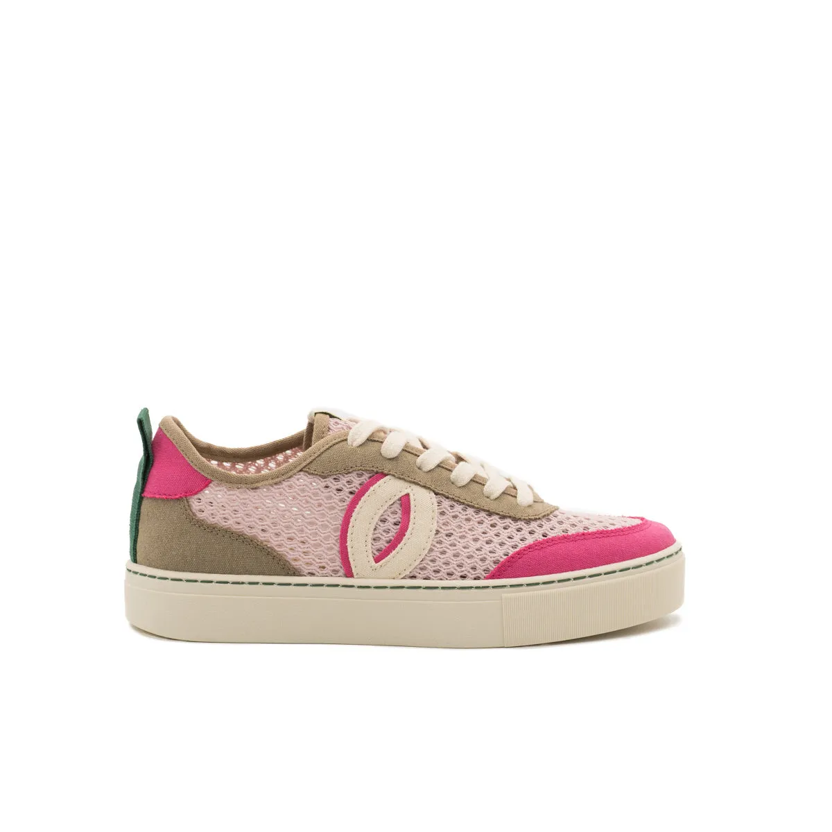 Vegan sneaker mesh rose-fuxia BRI015