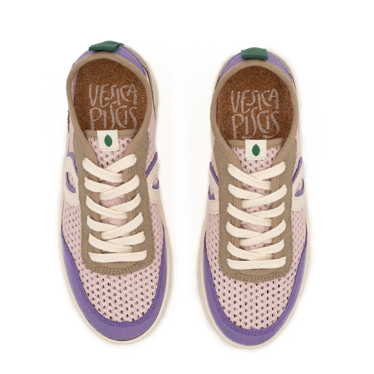 Vegan sneaker mesh rose-lilac BRI014