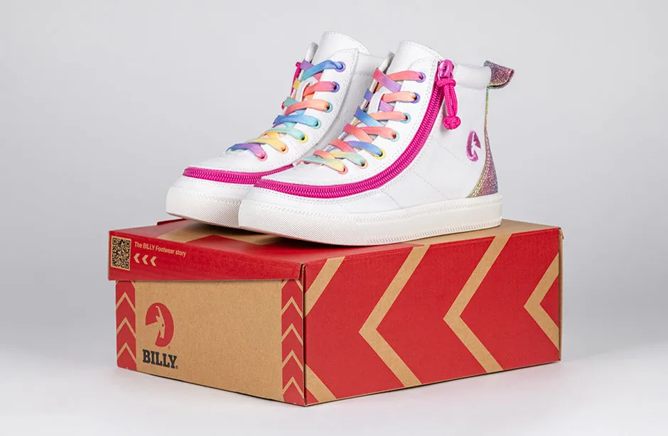 White Rainbow BILLY Classic Lace High Tops