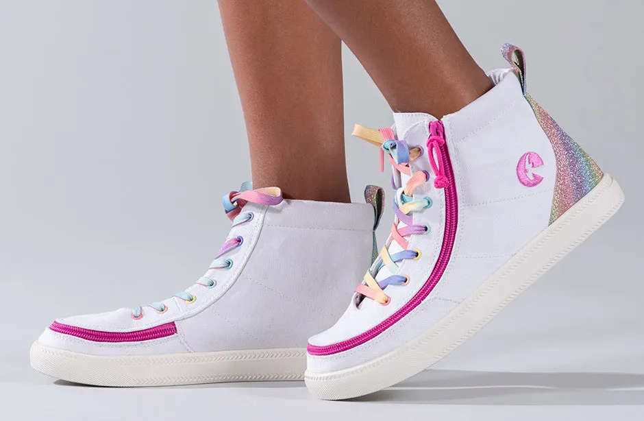 White Rainbow BILLY Classic Lace High Tops